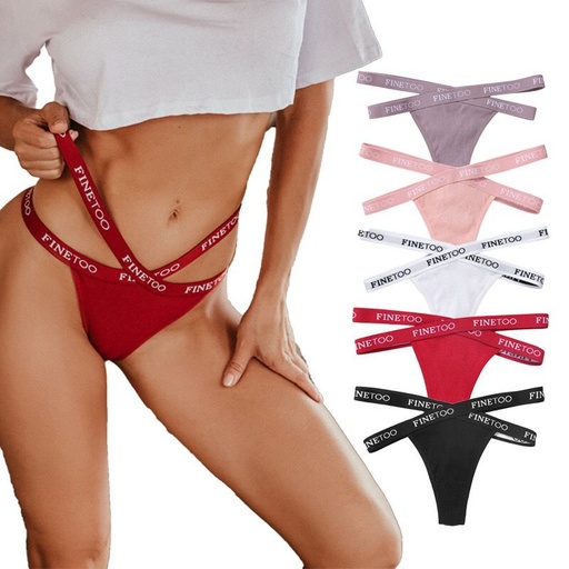 3-Pack Cotton FineToo Thongs (Size 6-12)